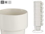 Vessia Set 6 Tazas Porcelana Apilable Blanco 36 cl (360 ml) 11 x 8.5 x 9.6 cm (Set de 6)