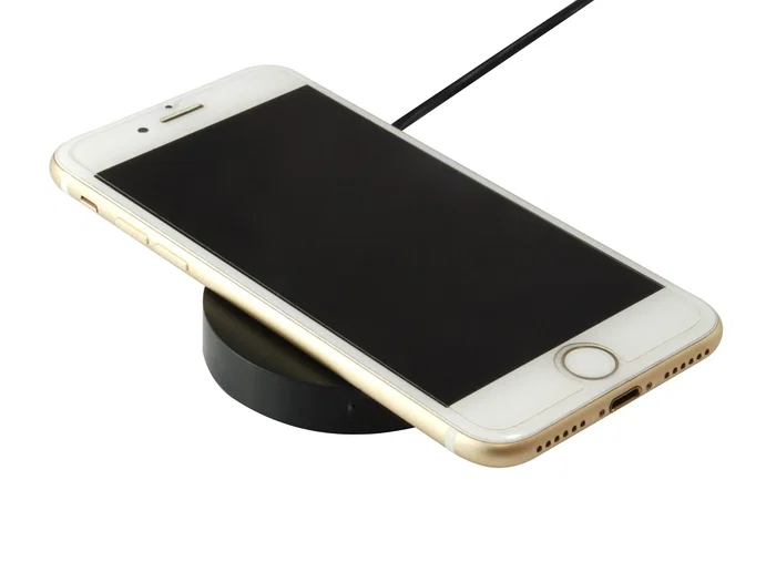 Equip 245500 - Cargador inalámbrico Qi 5W para smartphone, carga rápida, carcasa de aluminio negro ultra-slim, incluye cable USB Equip 245500 - Cargador inalámbrico Qi 5W para smartphone, carga rápida, carcasa de aluminio negro ultra-slim, incluye cable USB