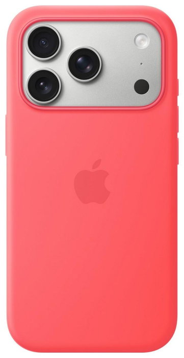 Apple Funda de silicona con MagSafe para iPhone 17 Pro - Guayaba intenso Apple Funda de silicona con MagSafe para iPhone 17 Pro - Guayaba intenso