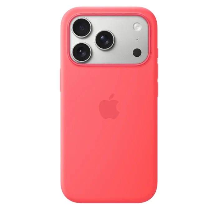 Apple Funda de silicona con MagSafe para iPhone 17 Pro - Guayaba intenso Apple Funda de silicona con MagSafe para iPhone 17 Pro - Guayaba intenso