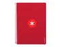 Antartik Cuaderno Espiral A4 Tapa Dura 80 Hojas 90g Cuadro 4mm Frambuesa