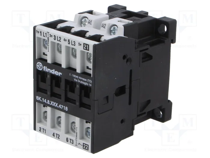 FINDER Contactor 4-polar 6K 18A 230VAC FINDER Contactor 4-polar 6K 18A 230VAC