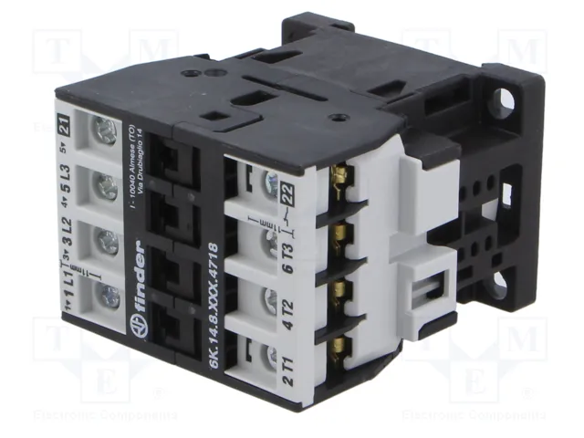 FINDER Contactor 4-polar 6K 18A 230VAC FINDER Contactor 4-polar 6K 18A 230VAC