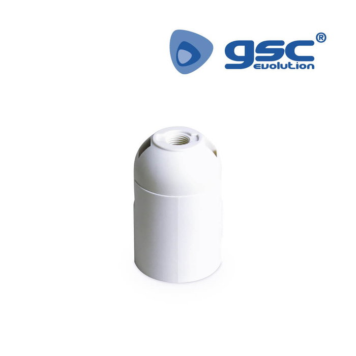 GSC Evolution Portalámparas termoplástico liso E27 Blanco GSC Evolution Portalámparas termoplástico liso E27 Blanco