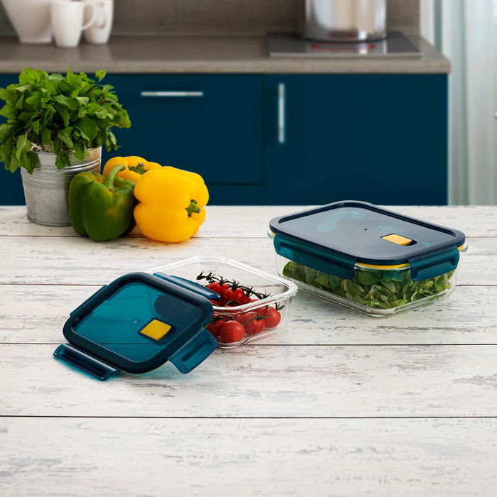 Set 2 Herméticos Vidrio Astral Quid 64 cL - 152 cL