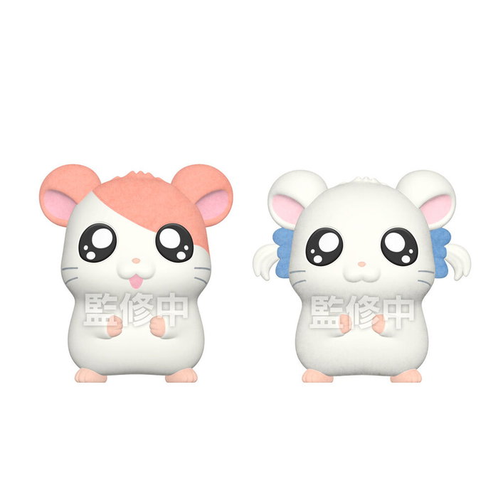 Bandai Hamtaro Flocked Doll - Muñeco Flocked de Peluche Suave Coleccionable Oficial - 1 Unidad Aleatoria Bandai Hamtaro Flocked Doll - Muñeco Flocked de Peluche Suave Coleccionable Oficial - 1 Unidad Aleatoria