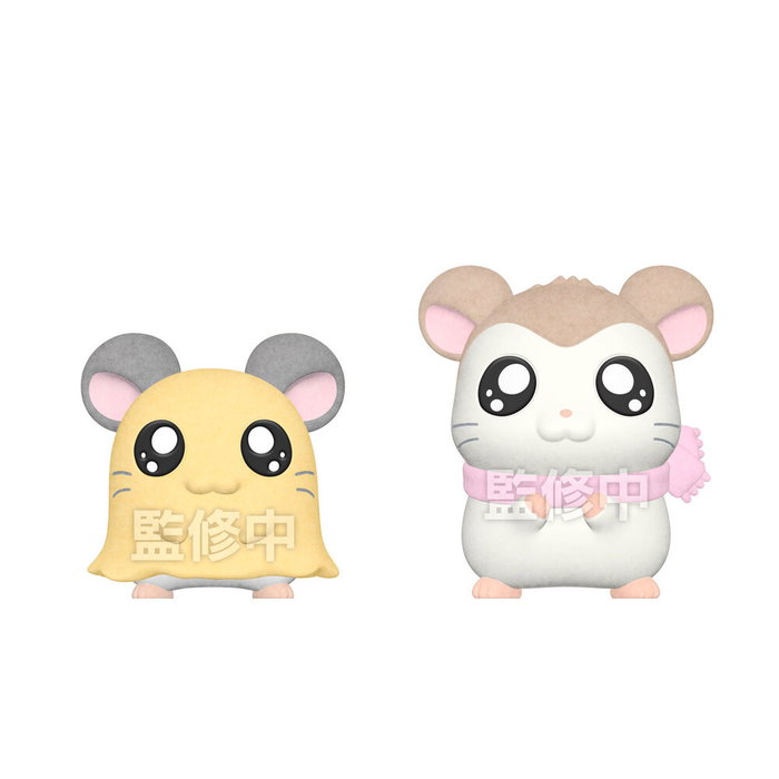 Bandai Hamtaro Flocked Doll - Muñeco Flocked de Peluche Suave Coleccionable Oficial - 1 Unidad Aleatoria Bandai Hamtaro Flocked Doll - Muñeco Flocked de Peluche Suave Coleccionable Oficial - 1 Unidad Aleatoria
