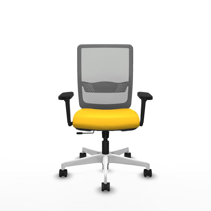 PIQUERAS Y CRESPO Silla de oficina Haches Amarillo y Gris