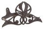 DKD Home Decor Sujetamangueras de Hierro Colado Marrón Oscuro