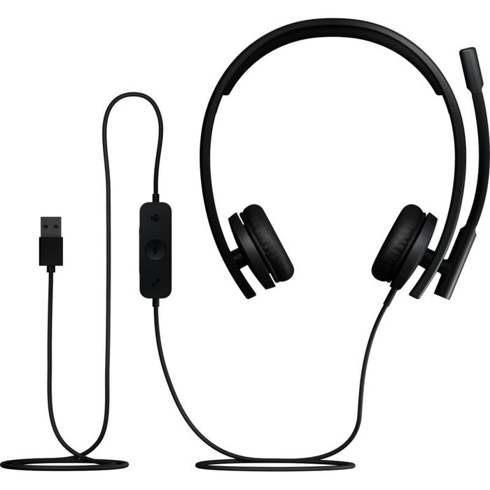 Logitech H570e 981-001430 Auricular para Negocios Stereo con USB-A, Versión Optimizada para Teams