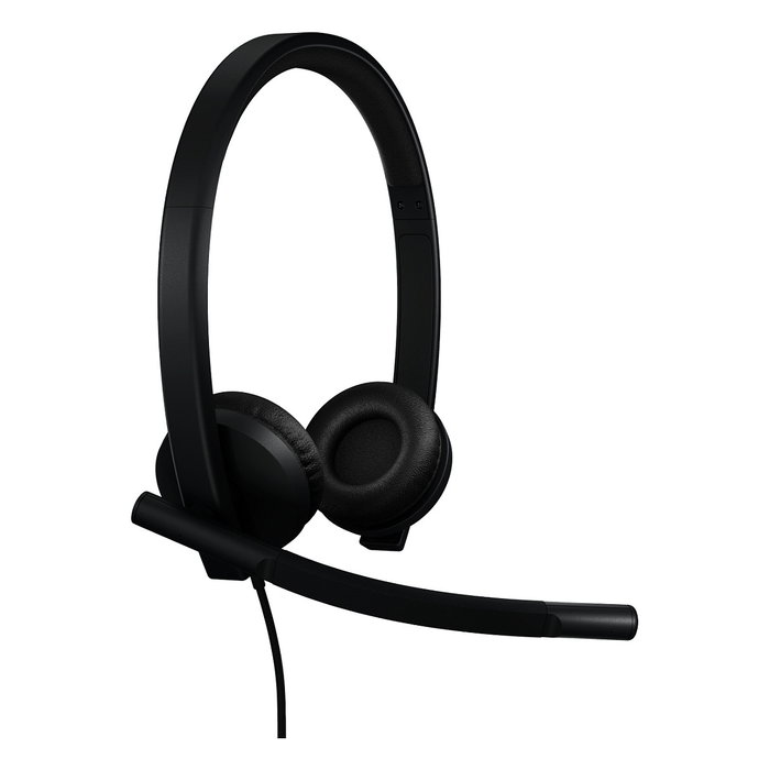 Logitech H570e Auriculares Diadema USB-A para Oficina, Supraaural, Negro, 1.9m Cable, Certificado Microsoft Teams