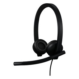 Logitech H570e Auriculares Diadema USB-A para Oficina, Supraaural, Negro, 1.9m Cable, Certificado Microsoft Teams