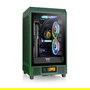 Thermaltake The Tower 200 TG Dark Green Mini Torre PC para Juego, Formato Mini-ITX con Ventana de Vidrio Templado