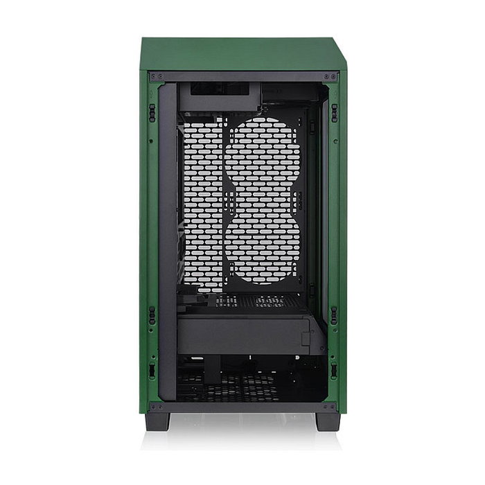 Thermaltake The Tower 200 TG Dark Green Mini Torre PC para Juego, Formato Mini-ITX con Ventana de Vidrio Templado