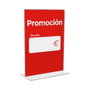 Edm Soporte cartel A5 Metacrilato Transparente Grosor 2 mm, 148 x 210 mm