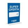 Edm Soporte cartel A5 Metacrilato Transparente Grosor 2 mm, 148 x 210 mm