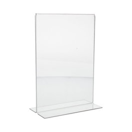 Edm Soporte cartel A5 Metacrilato Transparente Grosor 2 mm, 148 x 210 mm