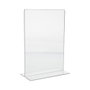 Edm Soporte cartel A5 Metacrilato Transparente Grosor 2 mm, 148 x 210 mm
