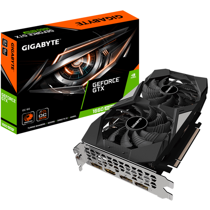 GIGABYTE GV-N166SOC-6GD Tarjeta Gráfica NVIDIA GeForce GTX 1660 SUPER 6 GB GDDR6