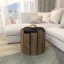 Hanah Home Mesa de centro Anthracite, Walnut