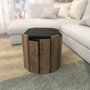 Hanah Home Mesa de centro Anthracite, Walnut