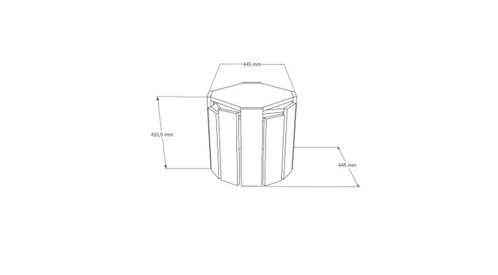 Hanah Home Mesa de centro Anthracite, Walnut