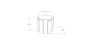 Hanah Home Mesa de centro Anthracite, Walnut