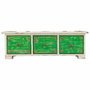 Caja-Joyero Alexandra House Living Blanco Verde Latón Madera MDF 15 x 10 x 36 cm 3 cajones