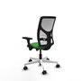 PIQUERAS Y CRESPO Silla de oficina Motilla con mecanismo Sincro, Verde y Blanco