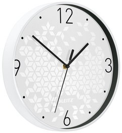 Reloj Pared Leitz Wow Analogico 29 Cm Ø Blanco