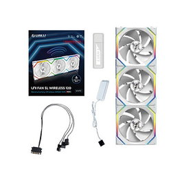 Lian Li UNI FAN SL Wireless 120 ARGB Reverse Blade Blanco 3-pack