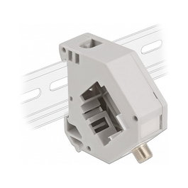 DeLOCK Adaptador de carril DIN Keystone F hembra a F hembra 87160