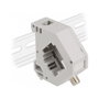 DeLOCK Adaptador de carril DIN Keystone F hembra a F hembra 87160