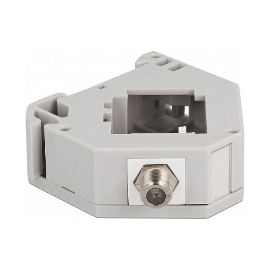 DeLOCK Adaptador de carril DIN Keystone F hembra a F hembra 87160