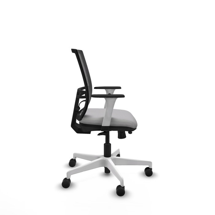 PIQUERAS Y CRESPO Silla de oficina Yunquera Gris claro con malla negra PIQUERAS Y CRESPO Silla de oficina Yunquera Gris claro con malla negra