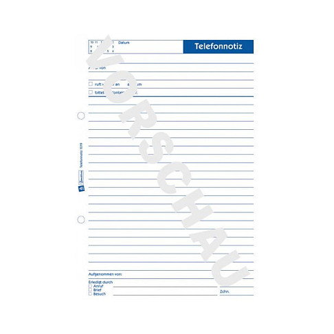 AVERY Zweckform Telefonnotiz Formularbuch 1019, 1 unidad AVERY Zweckform Telefonnotiz Formularbuch 1019, 1 unidad