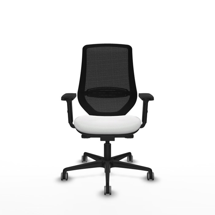 PIQUERAS Y CRESPO Silla de oficina Mardos con mecanismo Sincro/Traslack Blanco y Negro PIQUERAS Y CRESPO Silla de oficina Mardos con mecanismo Sincro/Traslack Blanco y Negro