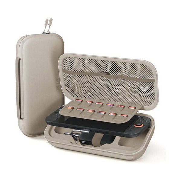 Belkin Estuche de Viaje con Batería 10.000 mAh para Nintendo Switch 2, OLED y Switch - Arena