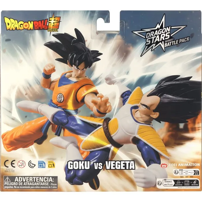 BANDAI Dragon Ball Super Dragon Stars - Figura de 17 cm - Pack de Batalla Goku vs Vegeta - 2 Figuras - DRA3296580372942