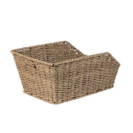 Basil Cento Cesta Mimbre Sintético Desmontable 40x25x15 cm 10kg Portaequipajes Bicicleta Unisex Marrón Claro