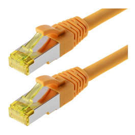 Helos Patchkabel Cat.6a S/FTP 20m Amarillo AWG 26/7
