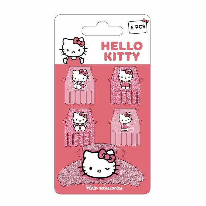 Cerdá Accesorios Pelo Clips 5 Piezas Hello Kitty Rosa Cerdá Accesorios Pelo Clips 5 Piezas Hello Kitty Rosa