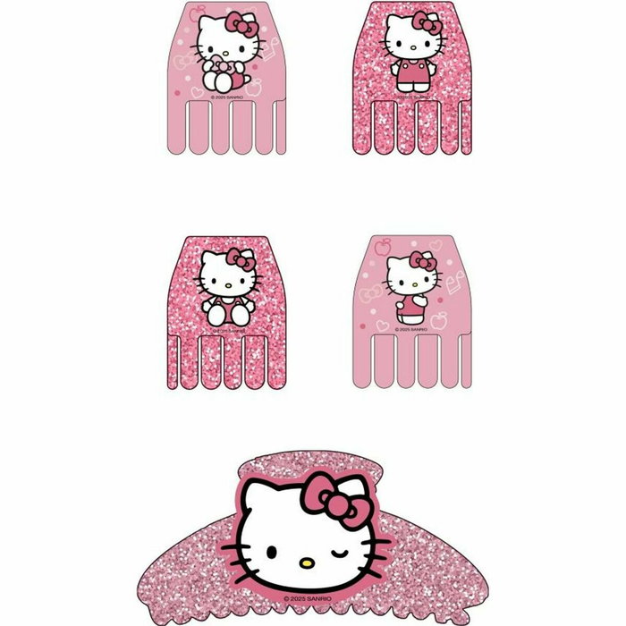Cerdá Accesorios Pelo Clips 5 Piezas Hello Kitty Rosa Cerdá Accesorios Pelo Clips 5 Piezas Hello Kitty Rosa