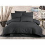 Aucune Juego de cama Antracita con funda nórdica y 2 fundas de almohada