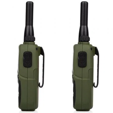 Topcom RC-6406 Walkie Talkie 2 Unidades | 10 km Alcance | 8 Canales | 121 Subcanales | Manos Libres | Resistente Agua | Airsoft
