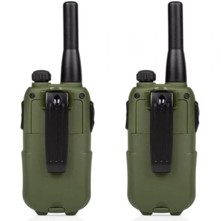 Topcom RC-6406 Walkie Talkie 2 Unidades | 10 km Alcance | 8 Canales | 121 Subcanales | Manos Libres | Resistente Agua | Airsoft