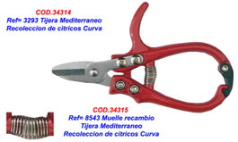 KAMIKAZE Tijera Mediterraneo R-Muelle para Recolección de Cítricos