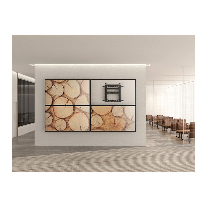 EQUIP Soporte de pared para TV Pop-Out de 45-70 pulgadas, 70 kg de capacidad, 1 articulación, VESA 600x400 mm, color Negro