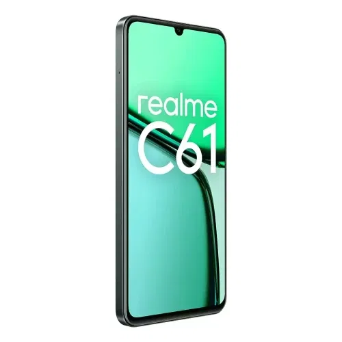 Realme C61 Smartphone, 6.74" Pantalla, 6 GB RAM, 256 GB Almacenamiento, 5000 mAh Batería, Verde Realme C61 Smartphone, 6.74" Pantalla, 6 GB RAM, 256 GB Almacenamiento, 5000 mAh Batería, Verde