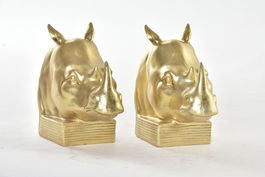 DKD Home Decor Sujetalibros Colonial Dorado Set de 2 7.5 x 14.5 x 15 cm